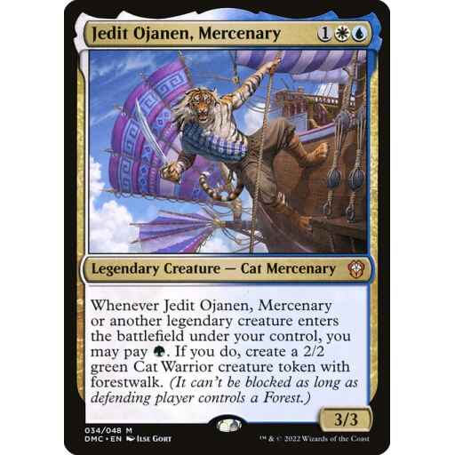 Dominaria United Commander - 34 - Jedit Ojanen, Mercenary - Mythic - WU - Non-foil