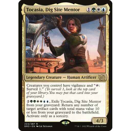 The Brothers' War - 224 - Tocasia, Dig Site Mentor - Rare - Multi - Non-foil