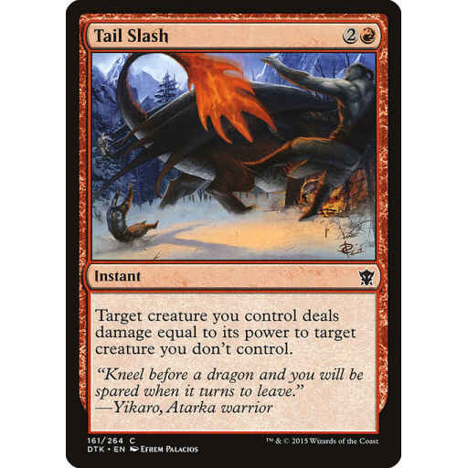 Dragons of Tarkir - 161 - Tail Slash - Common - R - Non-foil