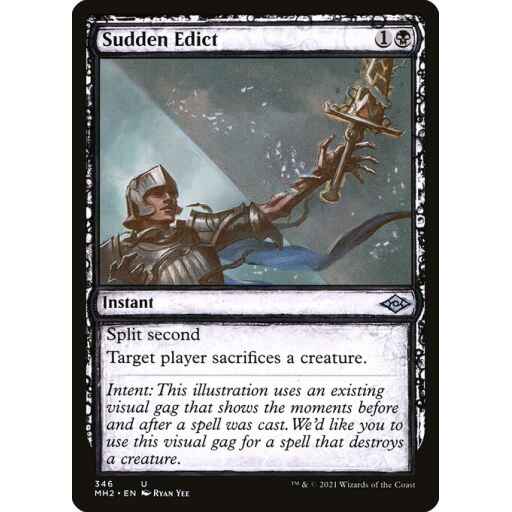 Modern Horizons 2 - 346 - Sudden Edict - Uncommon - B - Foil