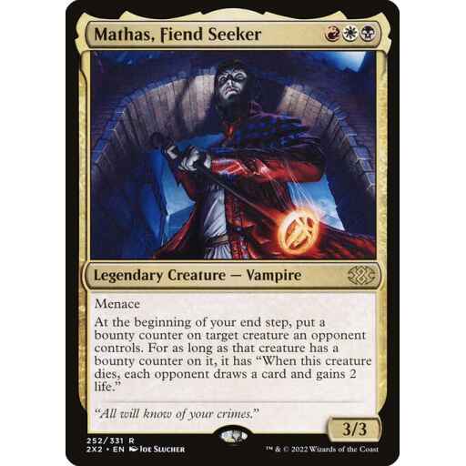 Double Masters 2022 - 252 - Mathas, Fiend Seeker - Rare - Multi - Non-foil