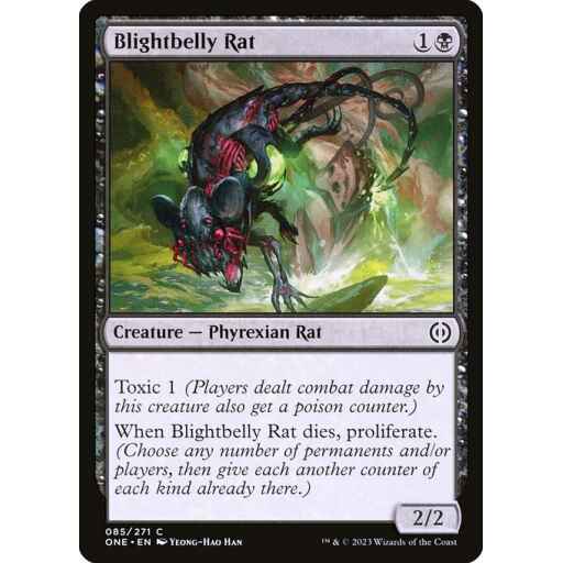 Phyrexia: All Will Be One - 85 - Blightbelly Rat - Common - B - Non-foil