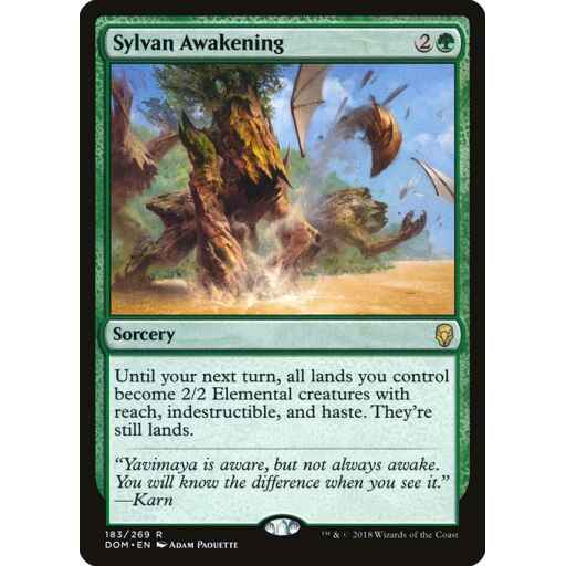 Dominaria - 183 - Sylvan Awakening - Rare - G - Non-foil