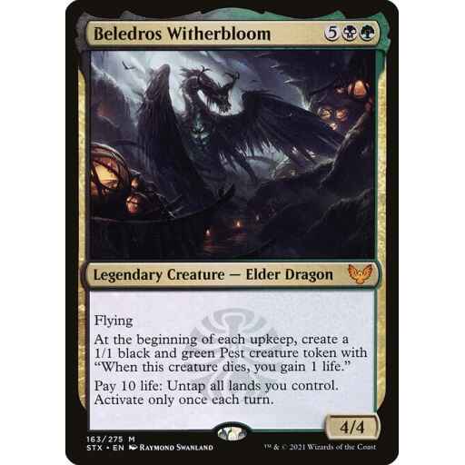 Strixhaven: School of Mages - 163 - Beledros Witherbloom - Mythic - BG - Non-foil