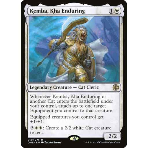 Phyrexia: All Will Be One - 19 - Kemba, Kha Enduring - Rare - W - Non-foil