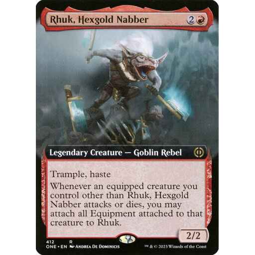 Phyrexia: All Will Be One - 412 - Rhuk, Hexgold Nabber - Rare - R - Non-foil