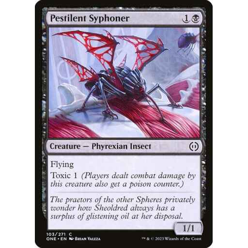 Phyrexia: All Will Be One - 103 - Pestilent Syphoner - Common - B - Non-foil