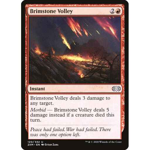 Double Masters - 120 - Brimstone Volley - Uncommon - R - Non-foil