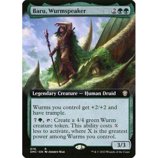 Dominaria United Commander - 76 - Baru, Wurmspeaker - Rare - G - Non-foil