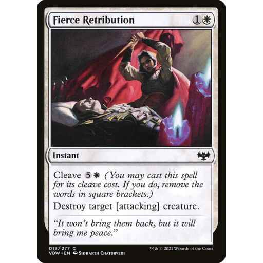Innistrad: Crimson Vow - 13 - Fierce Retribution - Common - W - Non-foil