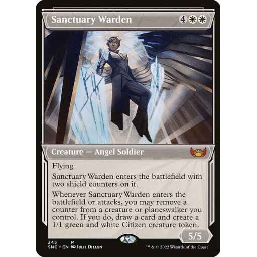 Streets of New Capenna - 343 - Sanctuary Warden - Mythic - W - Non-foil
