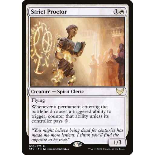 Strixhaven: School of Mages - 33 - Strict Proctor - Rare - W - Non-foil