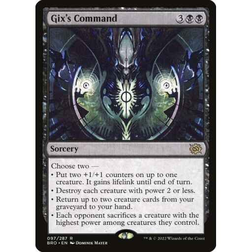 The Brothers' War - 97 - Gix's Command - Rare - B - Non-foil