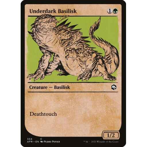 Adventures in the Forgotten Realms - 334 - Underdark Basilisk - Common - G - Non-foil