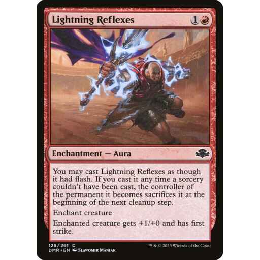 Dominaria Remastered - 128 - Lightning Reflexes - Common - R - Non-foil