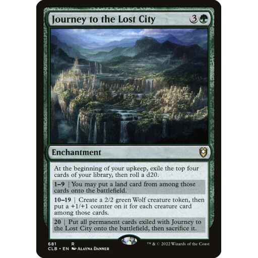 Commander Legends: Battle for Baldur's Gate - 681 - Journey to the Lost City - Rare - G - Non-foil
