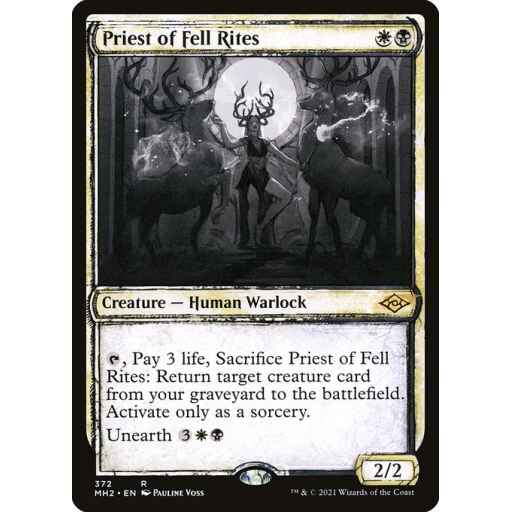 Modern Horizons 2 - 372 - Priest of Fell Rites - Rare - WB - Non-foil