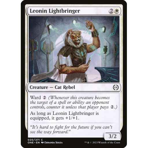 Phyrexia: All Will Be One - 20 - Leonin Lightbringer - Common - W - Non-foil