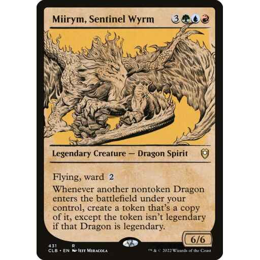 Commander Legends: Battle for Baldur's Gate - 431 - Miirym, Sentinel Wyrm - Rare - Multi - Non-foil