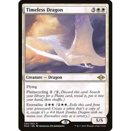 Modern Horizons 2 - 35 - Timeless Dragon - Rare - W - Non-foil