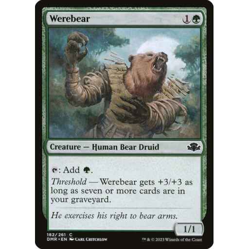 Dominaria Remastered - 182 - Werebear - Common - G - Non-foil