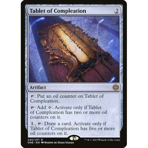 Phyrexia: All Will Be One - 245 - Tablet of Compleation - Rare - C - Non-foil