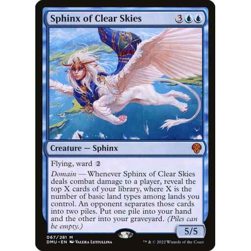 Dominaria United - 67 - Sphinx of Clear Skies - Mythic - U - Non-foil