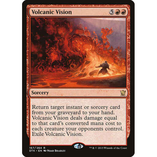 Dragons of Tarkir - 167 - Volcanic Vision - Rare - R - Non-foil