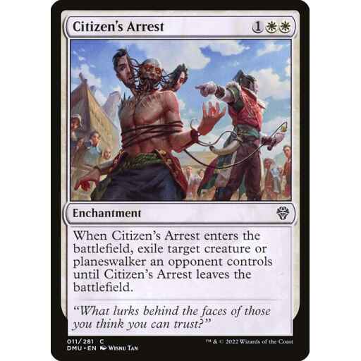 Dominaria United - 11 - Citizen's Arrest - Common - W - Non-foil