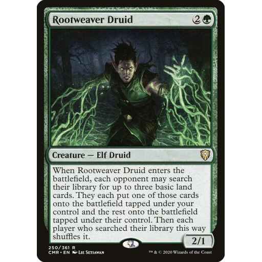 Commander Legends - 250 - Rootweaver Druid - Rare - G - Non-foil