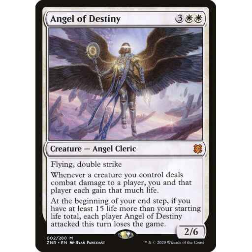 Zendikar Rising - 2 - Angel of Destiny - Mythic - W - Non-foil