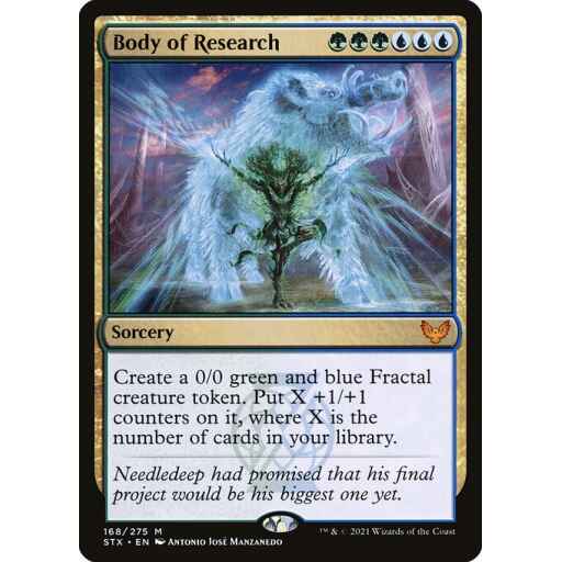 Strixhaven: School of Mages - 168 - Body of Research - Mythic - UG - Non-foil