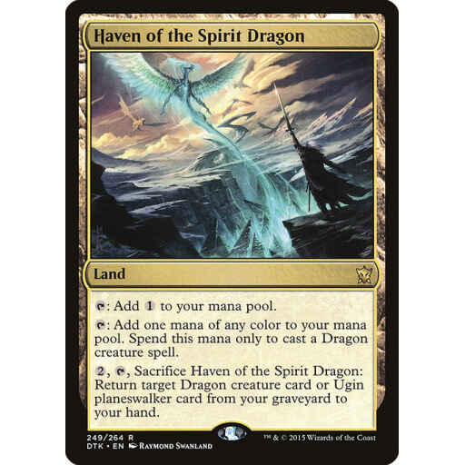 Dragons of Tarkir - 249 - Haven of the Spirit Dragon - Rare - C - Non-foil
