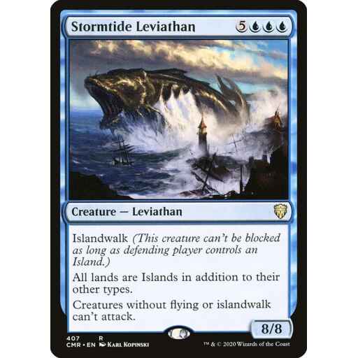 Commander Legends - 407 - Stormtide Leviathan - Rare - U - Non-foil