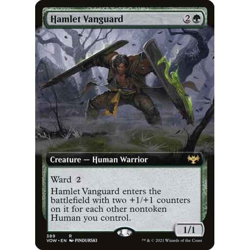 Innistrad: Crimson Vow - 389 - Hamlet Vanguard - Rare - G - Foil