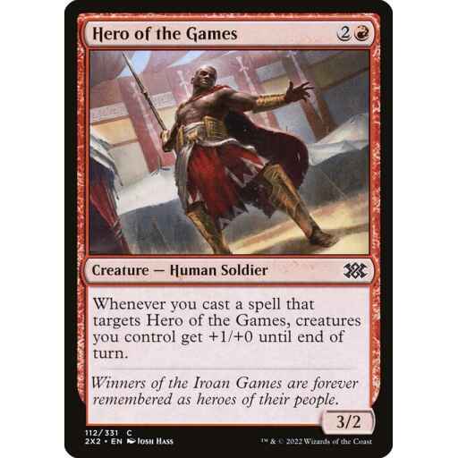 Double Masters 2022 - 112 - Hero of the Games - Common - R - Foil