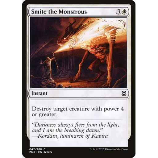 Zendikar Rising - 42 - Smite the Monstrous - Common - W - Non-foil