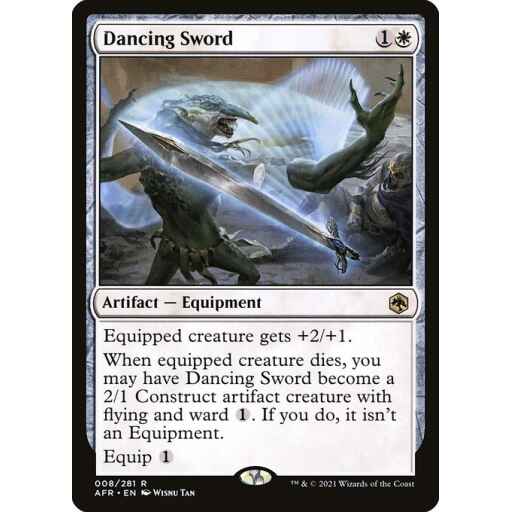Adventures in the Forgotten Realms - 8 - Dancing Sword - Rare - W - Non-foil