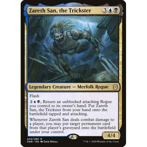 Zendikar Rising - 242 - Zareth San, the Trickster - Rare - UB - Non-foil
