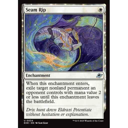 Edge of Eternities - 34 - Seam Rip - Uncommon - W - Foil