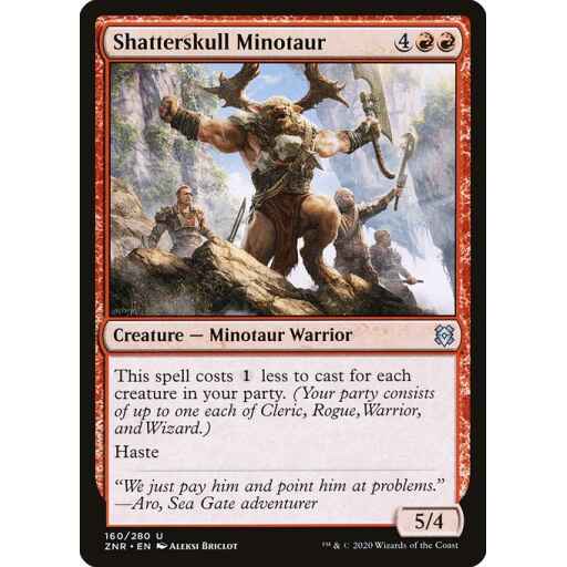 Zendikar Rising - 160 - Shatterskull Minotaur - Uncommon - R - Non-foil