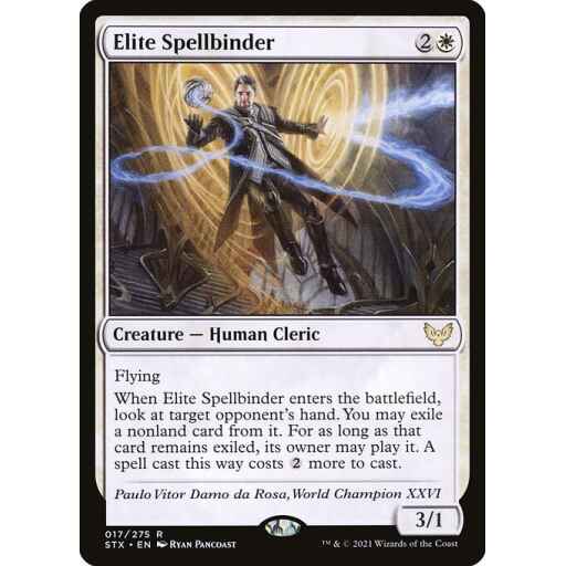 Strixhaven: School of Mages - 17 - Elite Spellbinder - Rare - W - Non-foil