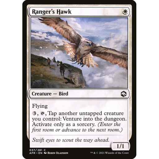 Adventures in the Forgotten Realms - 37 - Ranger's Hawk - Common - W - Non-foil