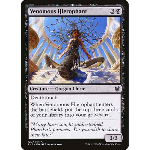 Theros Beyond Death - 122 - Venomous Hierophant - Common - B - Non-foil
