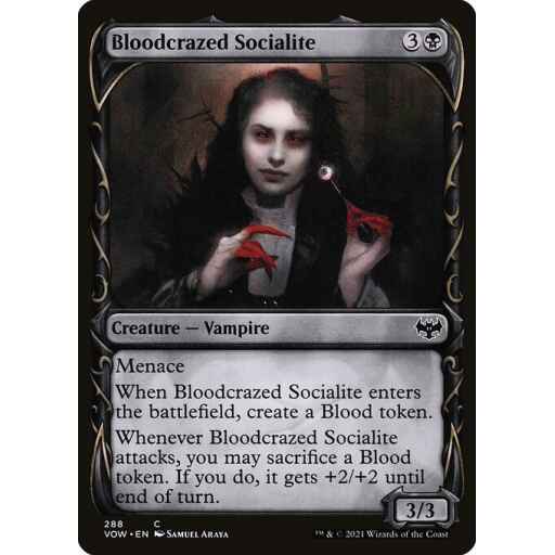 Innistrad: Crimson Vow - 288 - Bloodcrazed Socialite - Common - B - Non-foil