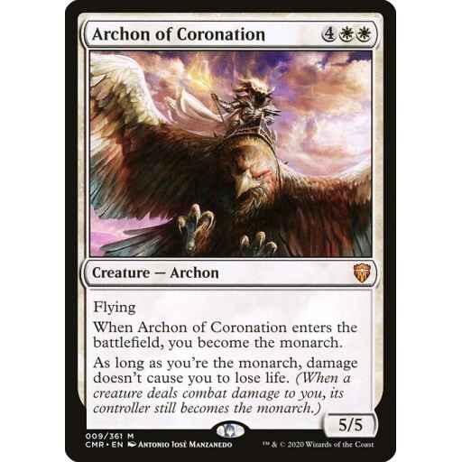 Commander Legends - 9 - Archon of Coronation - Mythic - W - Non-foil