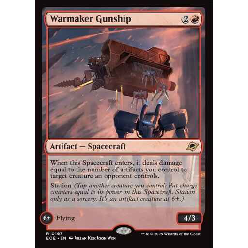 Edge of Eternities - 167 - Warmaker Gunship - Rare - R - Non-foil