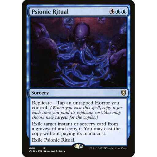 Commander Legends: Battle for Baldur's Gate - 668 - Psionic Ritual - Rare - U - Non-foil