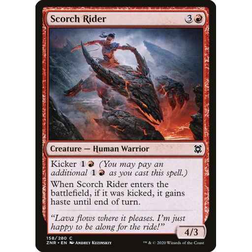 Zendikar Rising - 158 - Scorch Rider - Common - R - Non-foil