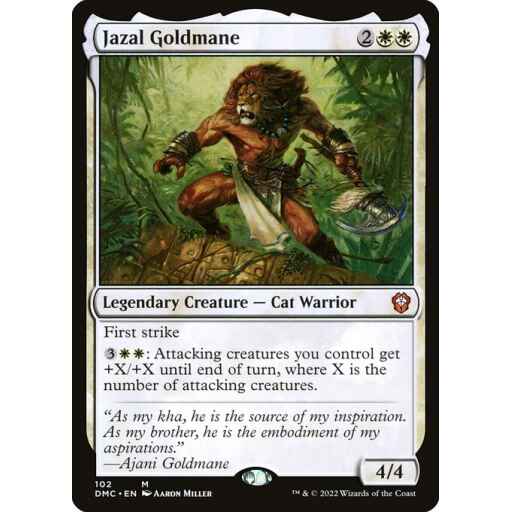 Dominaria United Commander - 102 - Jazal Goldmane - Mythic - W - Non-foil